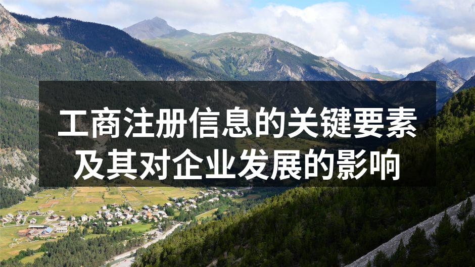 工商注册信息的关键要素及其对企业发展的影响